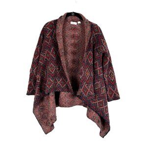 Sleeping On Snow Anthro Wool Alpaca Mohair Shawl Cardigan S Colorful